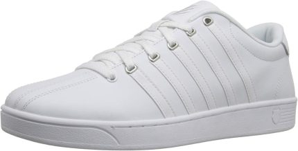 Simple and versatile white leather casual sneakers