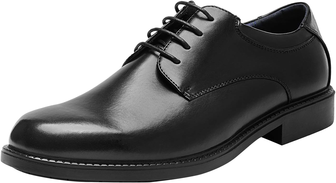 61Mk2x-Av7L._AC_SL1500_.jpg Men's Business Shoes Derby Lace-Up Shoes Suit Shoes Leather with Oxford Lining - Image 1