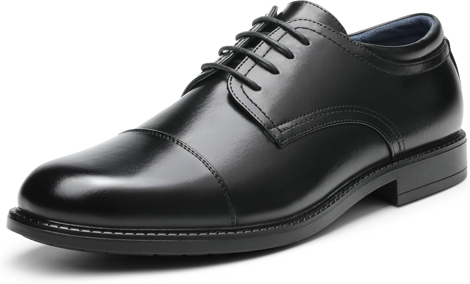 71zxHlOeXJL._AC_SL1500_.jpg Men's Dress Oxford Shoes Classic Lace Up Formal Cap Toe Shoes - Image 1